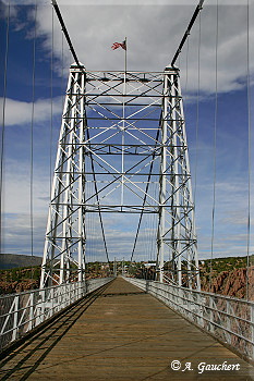 Blick über die Royal Gorge Bridge